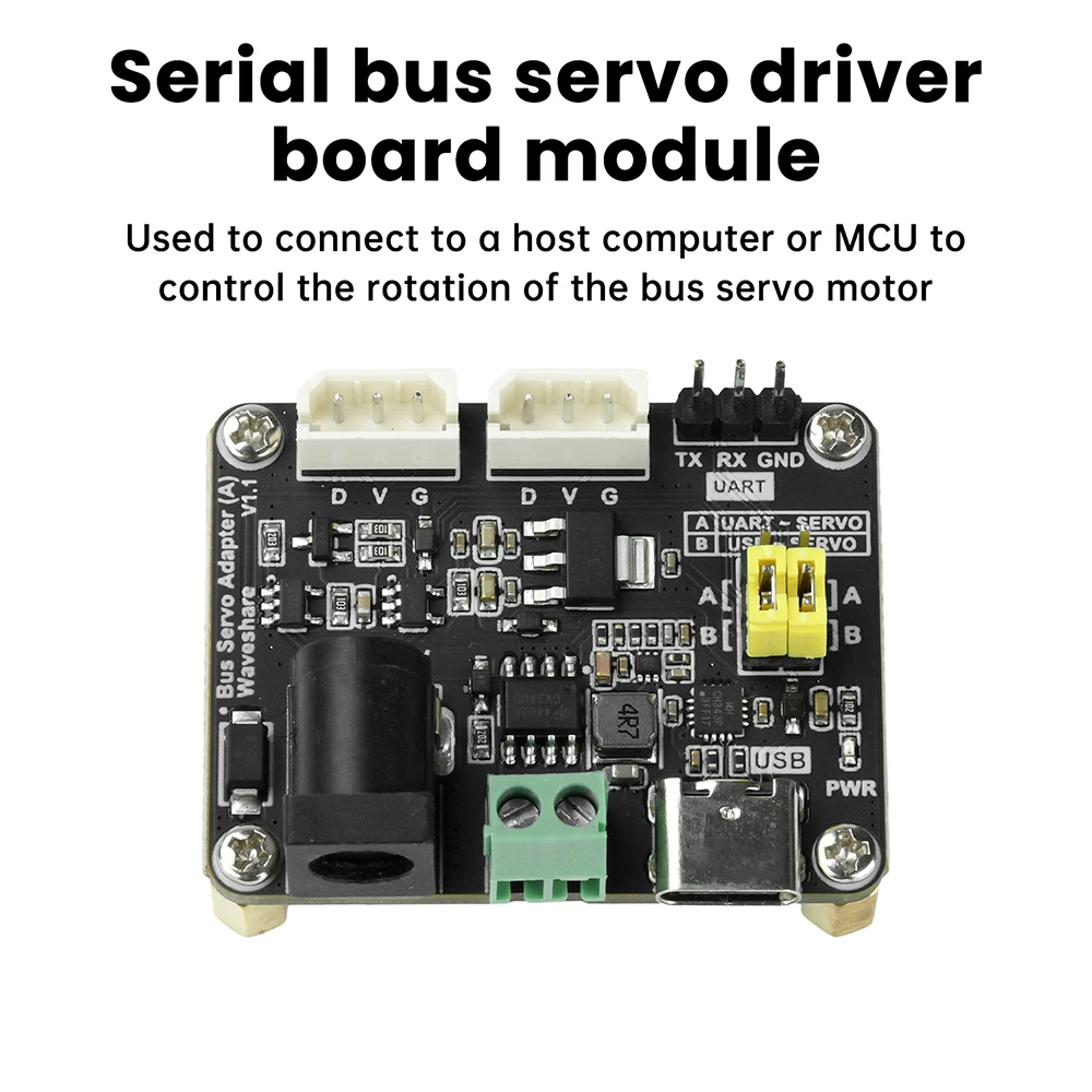 El servo de bus DC9-12.6V integra la fuente de alimentación servo y el módulo adaptador de circuito de control para servos de bus serie serie ST/SC - imagen 3