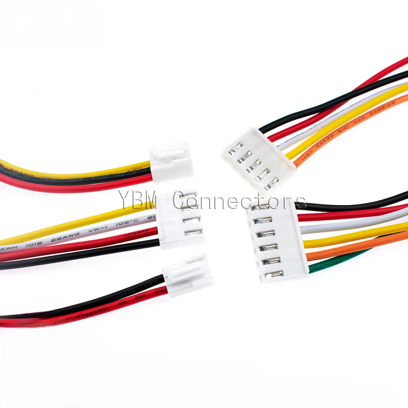 Cable conector de carcasa hembra JST VH3.96 VH, 5 piezas, 3,96mm, 2, 3, 4, 5, 6, 7, 8, 9, 10 pines, 22AWG, 20cm de longitud - imagen 2