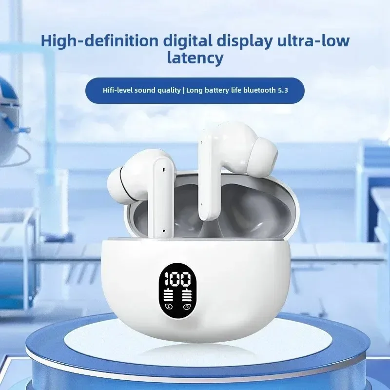 Auriculares inalámbricos con Bluetooth, cascos TWS con micrófono estéreo deportivos, intrauditivos con Control táctil, Larga modo de reposo, llamadas HD, juego - imagen 3