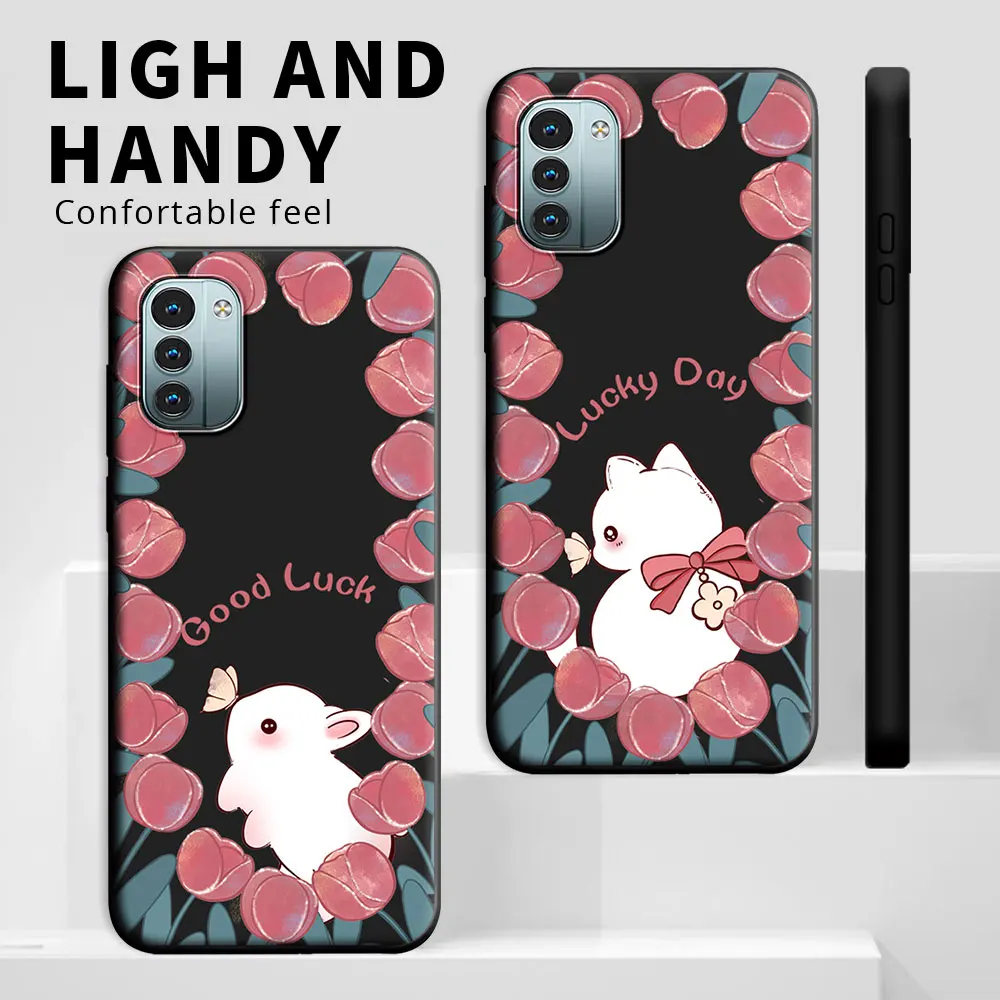 Funda de silicona suave con dibujos animados para teléfono móvil, carcasa trasera bonita a prueba de golpes para Nokia G21, G11, G10, G20, G11 Plus, NokiaG50, G60, G42, G310, 5G - imagen 2