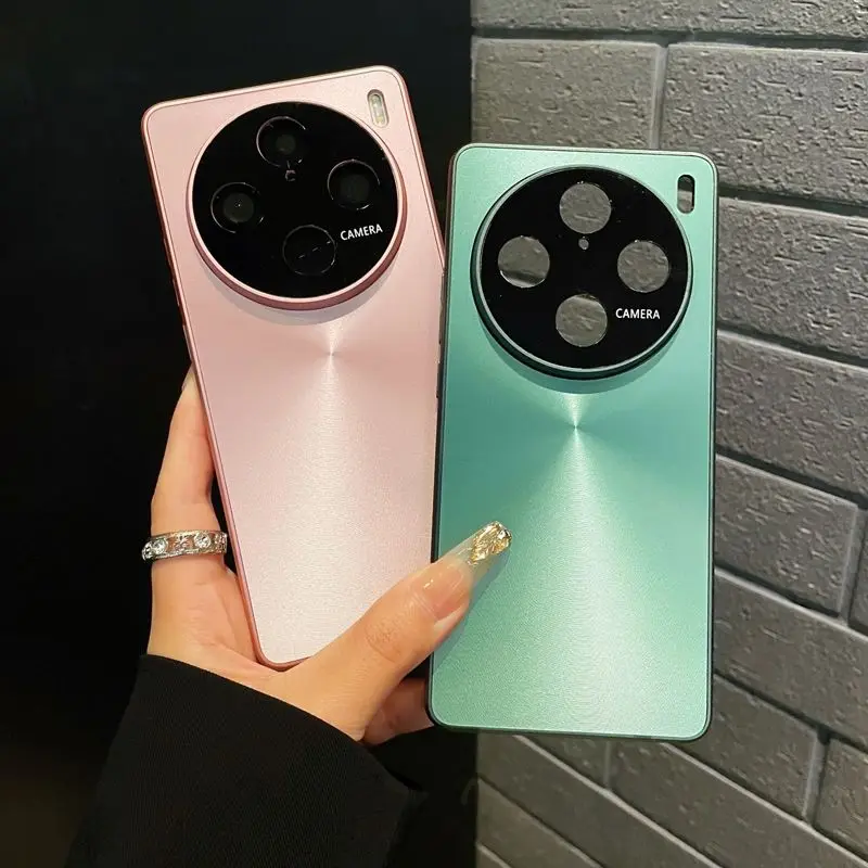 Funda protectora trasera para VIVO X100 Pro, carcasa dura mate, a la moda, láser Aurora, X100, X90, X80 Pro Plus