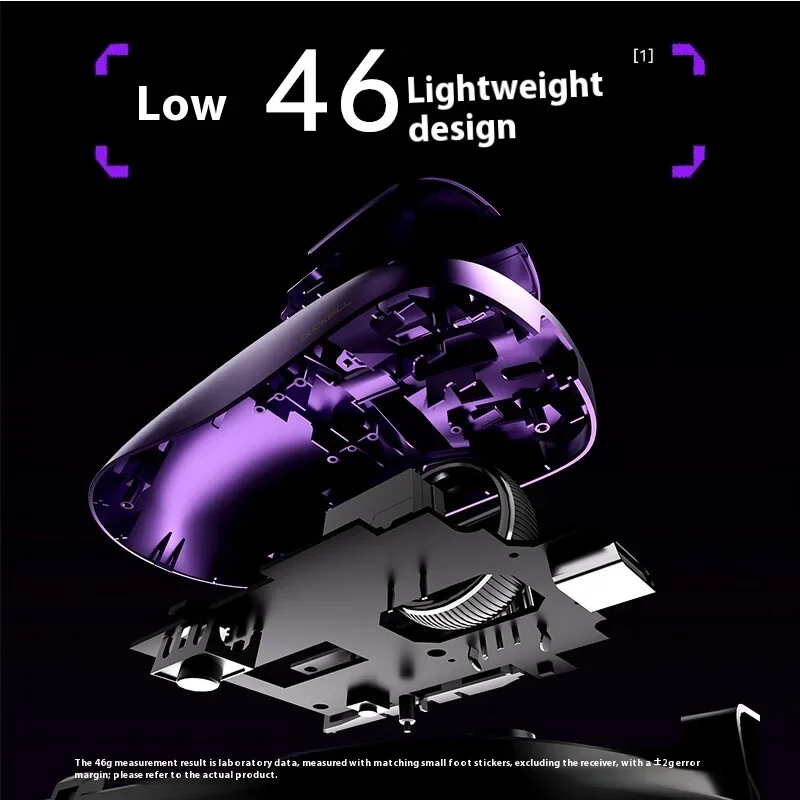 Ratón de pato inalámbrico de modo Dual sensor PAW3950 ergonómico ligero LongLife E-sports Gamer accesorios para ordenador portátil regalos - imagen 3