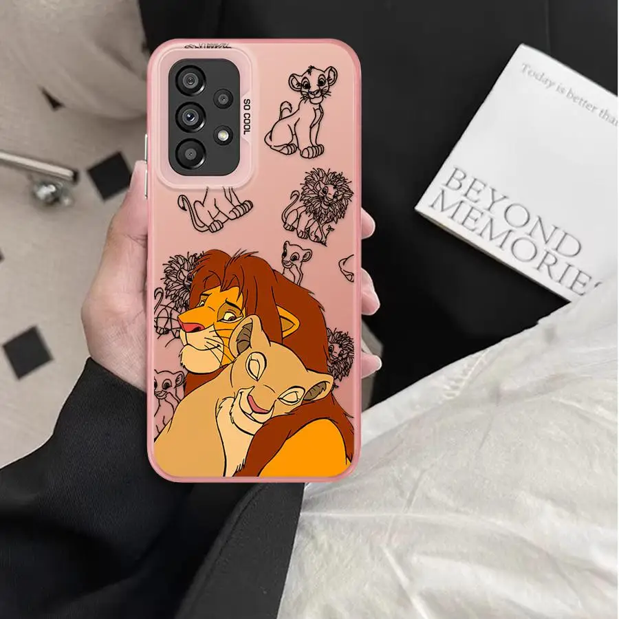 Disney Cute Lion King Soft Cover Phone Case For Samsung For Galaxy A13 A32 A23 A15 A22 A25 A14 A24 A16 A34 A12 - imagen 2