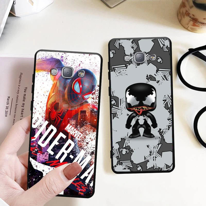 Marvel Venom-funda de silicona para Samsung Galaxy, carcasa suave de color negro, SpiderMan, A9, A8, Star, A9S, A7, A6, A5, A3 Plus, 2018, 2017, 2016 - imagen 3