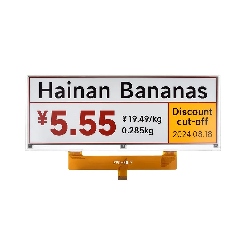 Pantalla de papel electrónico Waveshare de 10,85 pulgadas (G), pantalla de tinta electrónica, 1360x480, rojo/amarillo/negro/blanco, SPI, para Raspberry Pi/Jetson Nano - imagen 3