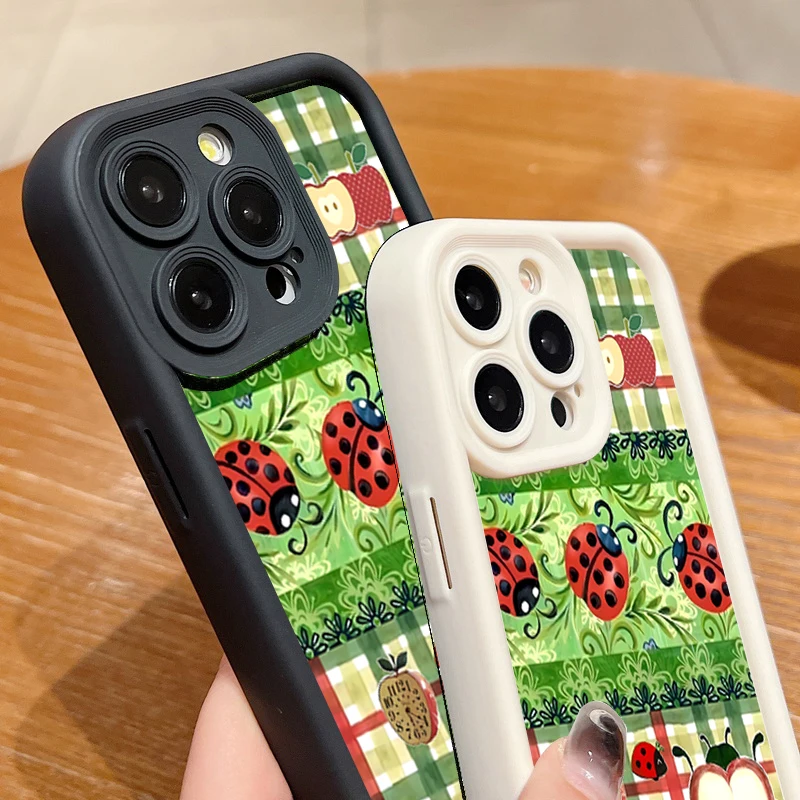 Para Xiaomi Poco M6 Pro 4G funda con diseño de flores de mariquita fundas de teléfono para Xiaomi Poco F7 F6 F5 X3 X7 X6 X5 Pro 5G funda de silicona - imagen 4