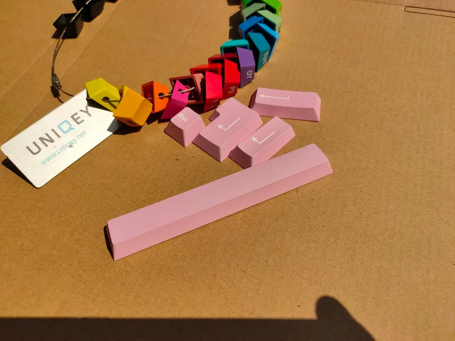 Shenpo-teclas de sublimación de tinte PBT de cinco lados, teclas de teclado mecánico DIY, acentos de perfil de cereza - imagen 4