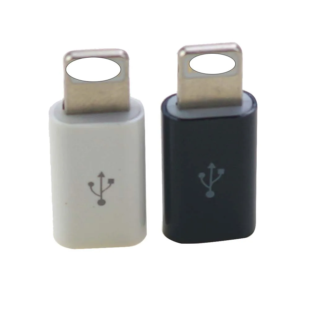 Mini OTG Micro Usb a adaptador Lightning para IPhone 12 11 Pro XS Max XR X 10 8 7 Plus Microusb macho a Ios conector hembra de 8 pines - imagen 3