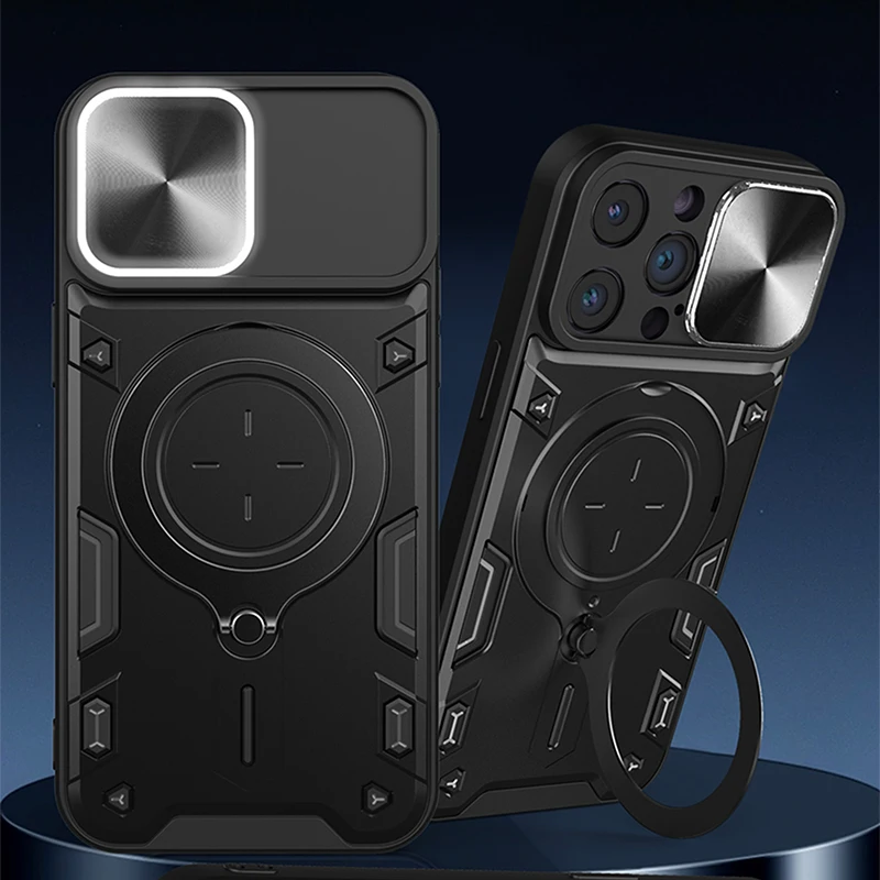 360 ° Soporte giratorio de Metal para coche, ventana corredera, protección de lente, funda de teléfono para IPhone 15 Pro Max 11 12 13 14 Pro Max, cubierta trasera - imagen 4