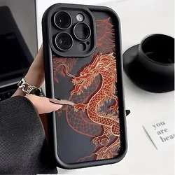 Funda Antigolpes iPhone 11-16 Pro Max – Dragón Vintage