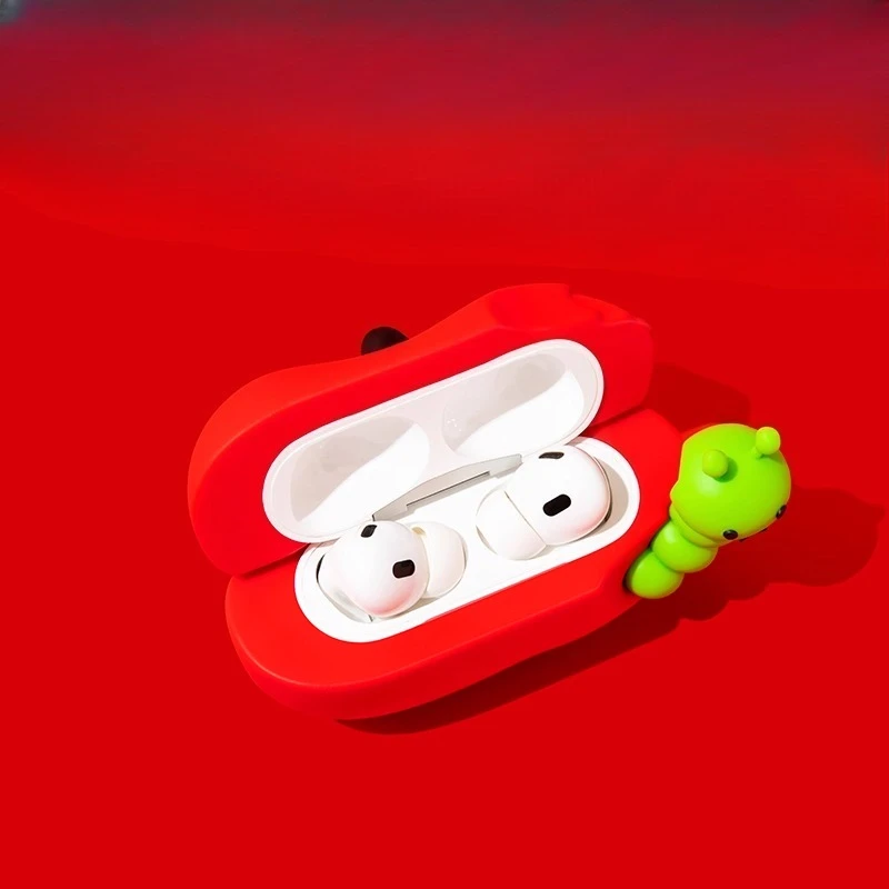 Funda de fruta Caterpillar para AirPods 4 Airpod 1 2 3 Pro Pro2 auriculares Bluetooth caja de carga funda protectora para auriculares - imagen 3