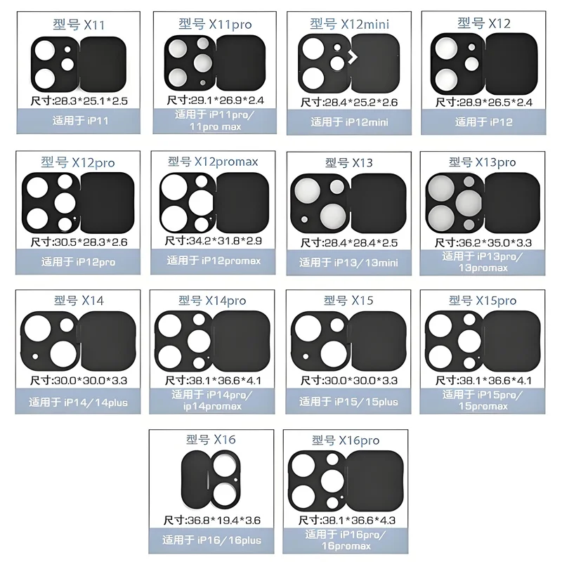 Cubierta trasera antiespionaje para lente, Protector de privacidad para cámara, diseño abierto y cerrado, fácil de usar, apto para iPhone 16 15 14 13 12 11 Pro Max Mini - imagen 3