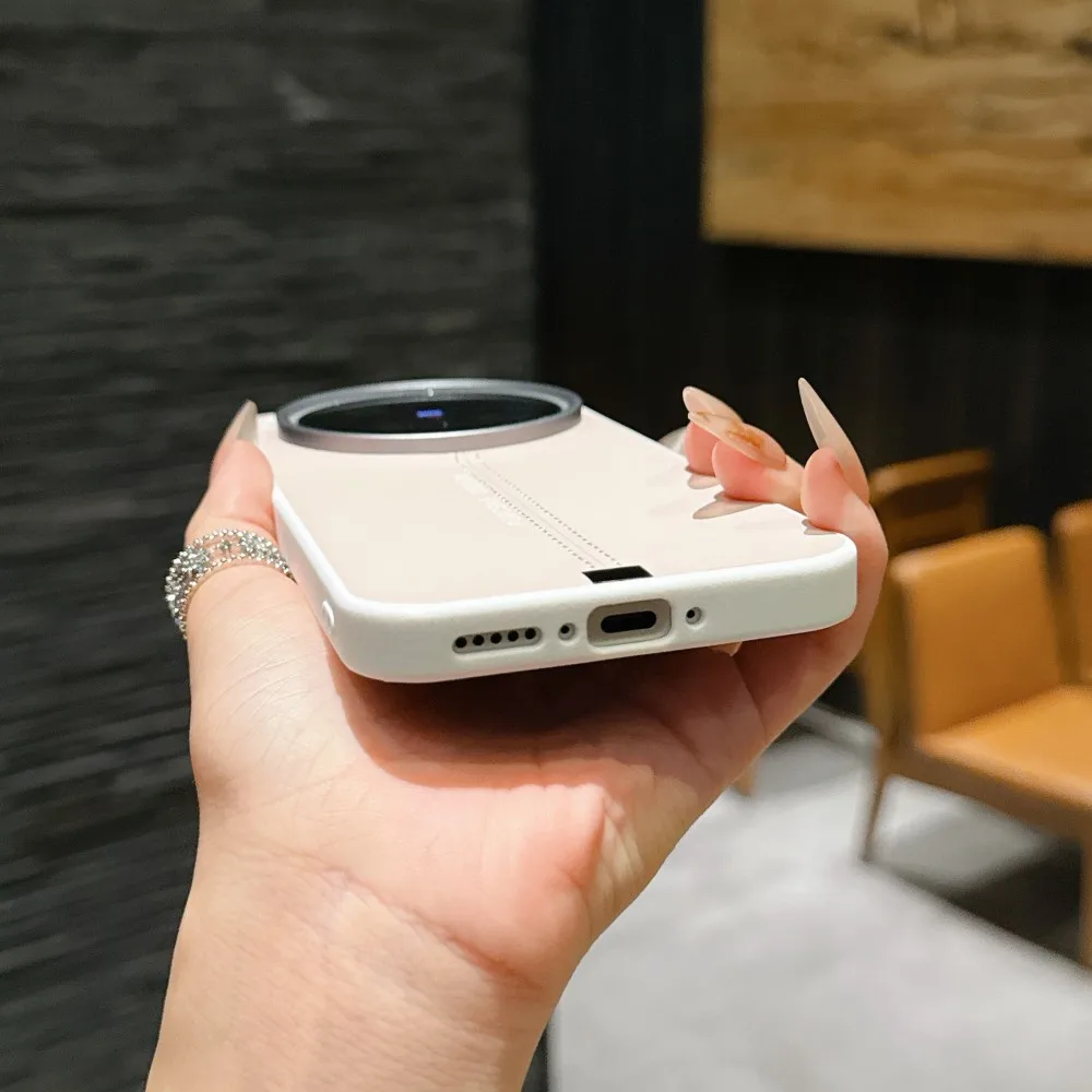 Para VIVO X300 Pro funda de lujo de cuero PU magnética MagSafe funda protectora trasera para VIVO X300 X200 Pro Mini X200S Shell - imagen 4