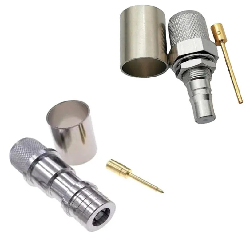 QMA-conector Coaxial RF macho/hembra para RG8, RG213, RG165, LMR400, 7D-FB, 100 piezas