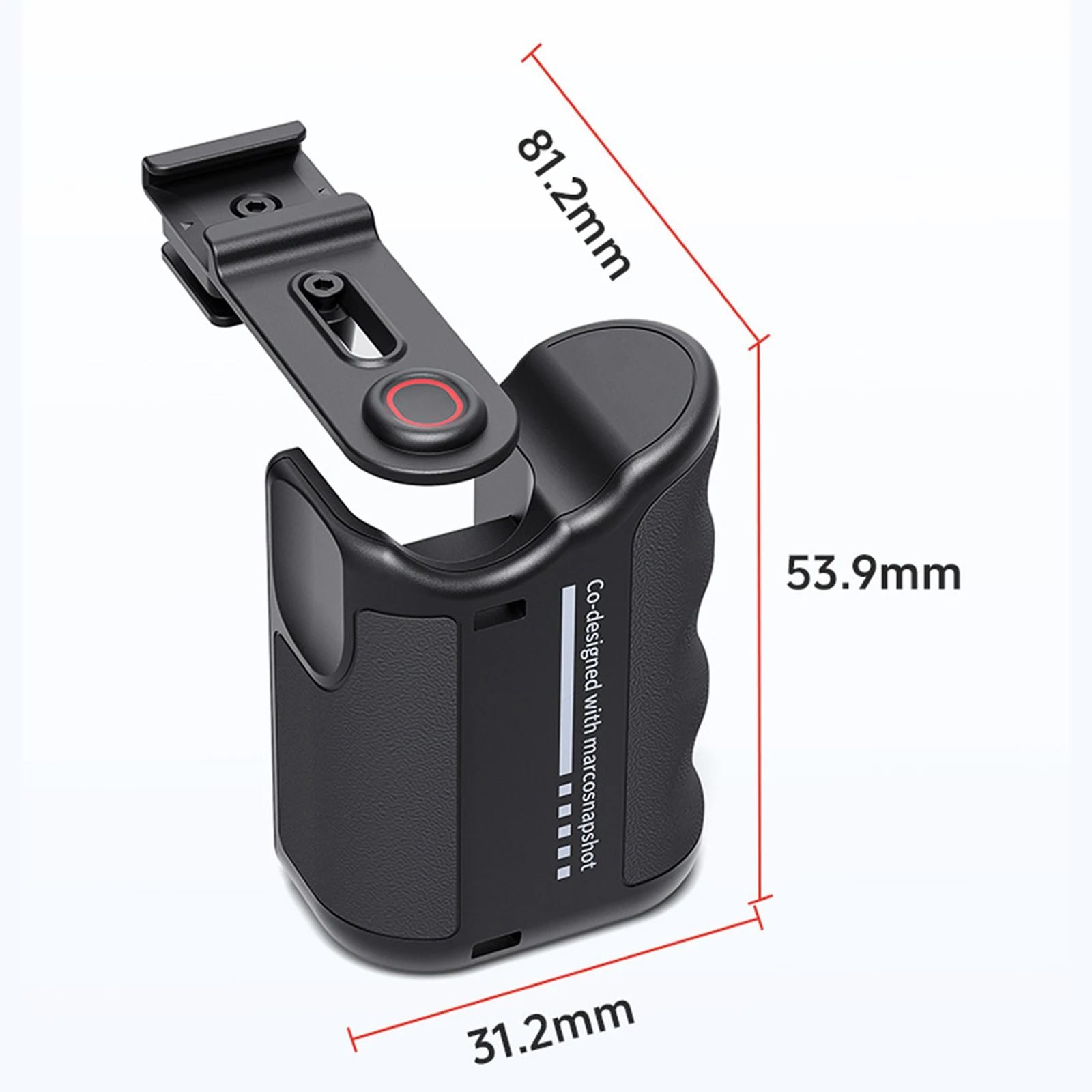 Kit de agarre Xplorer para Insta360 Ace Hero Series, empuñadura de cámara de plástico ABS con botón de obturador para accesorios Insta 360 Ace Pro 2 - imagen 4