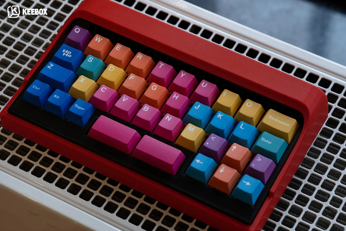 Keebox Geekark dopamina PBT 5 teclas de teclado sub mecánico de tinte lateral Kit de barra espaciadora de Mods Alpha de perfil Chery colorido - imagen 4