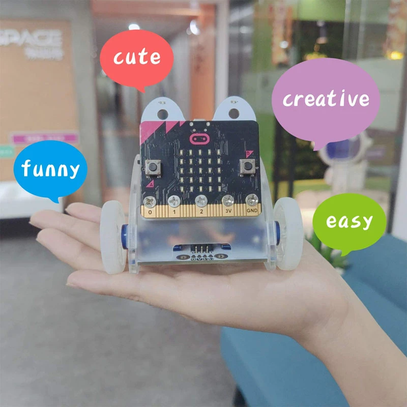 Anillo: bit Car v2 Kit :Smart DIY programming car para micro bit (sin micro:bit board)