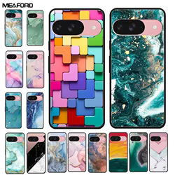 Funda de silicona para Google Pixel 9 5G, carcasa a prueba de golpes, TPU suave, mármol, 6,3"