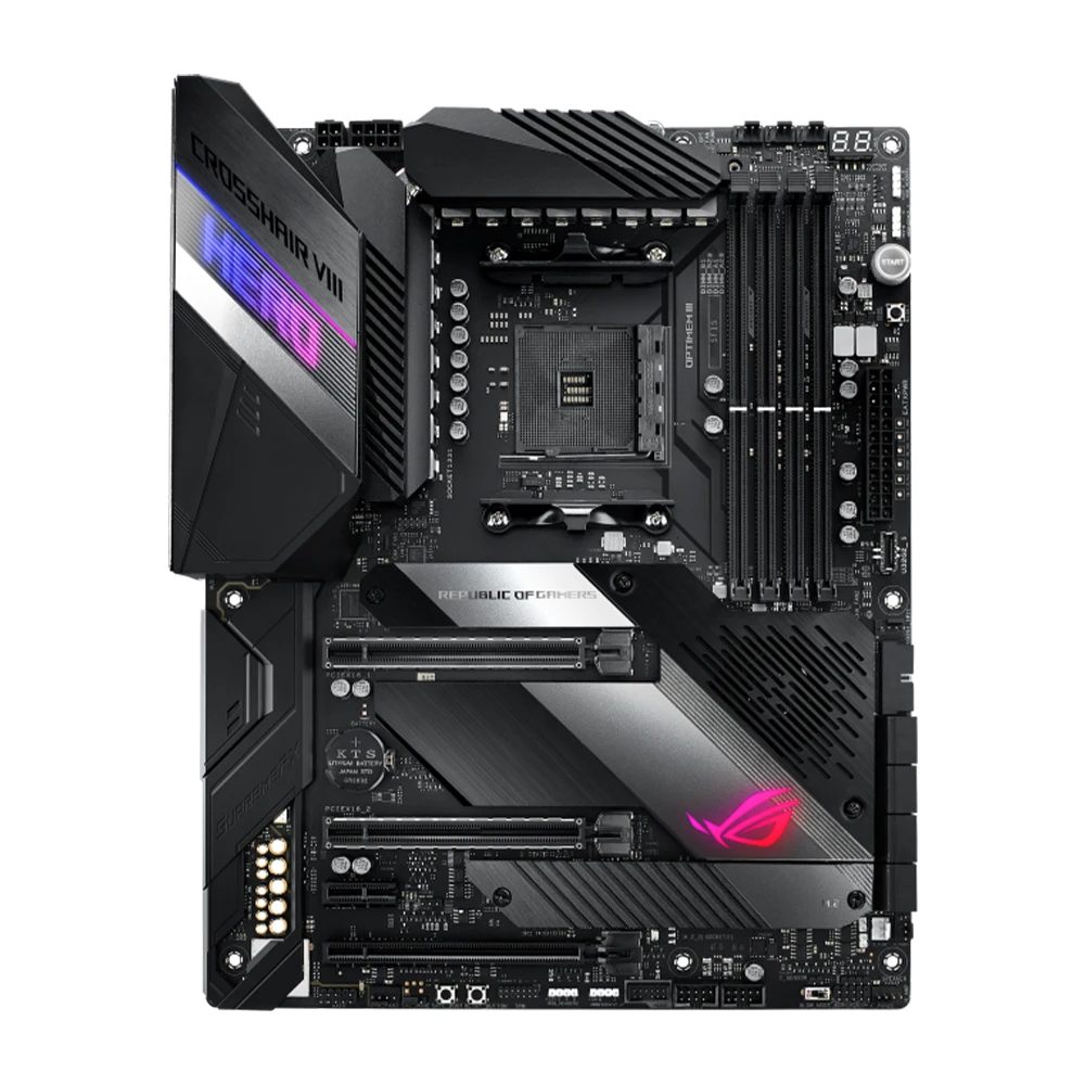 Placa base ASUS ROG CROSSHAIR VIII HERO X570 ATX Gaming AM4 compatible con placa base 5500 5600G 5700X 5800X3D CPU DDR4 NVME M.2 - imagen 3