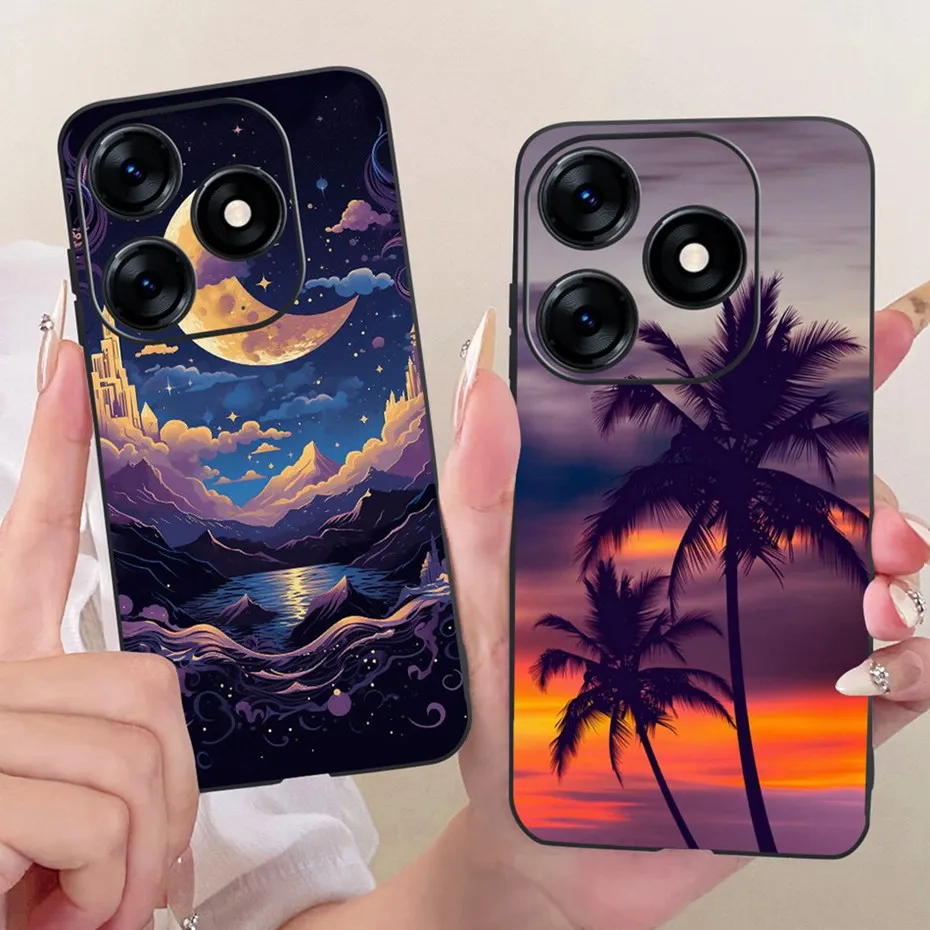 2025 funda de diseño moderno a la moda para Tecno Spark 10C 10 Pro funda suave de silicona negra para Tecno Spark10 10C 10Pro 4G fundas de teléfono