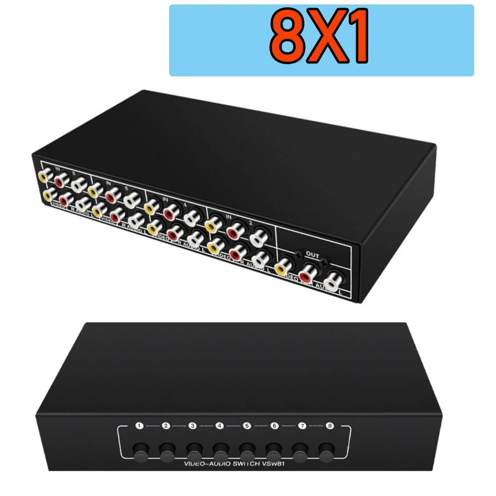 Selector Conmutador AV RCA 3 Entradas para Consolas - imagen 4