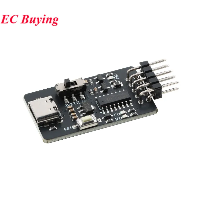 10 uds/1 unidad CH340C STC programa de microcontrolador ISP descarga automática módulo programador USB tipo C a placa de puerto serie UART - imagen 4