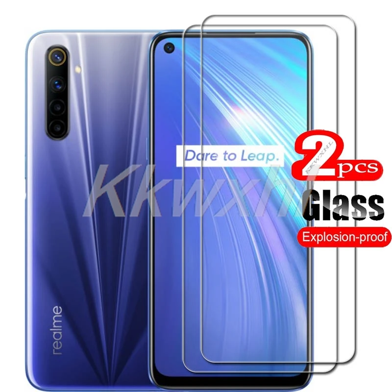 2 uds para Realme 6 Pro 6,6 "cubierta de vidrio templado en Realme6Pro Realme6 6Pro Protector de pantalla película transparente - imagen 2