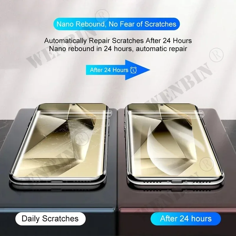 5 uds película de hidrogel de cubierta completa para Samsung S26 S25 S24 S23 Ultra Plus S24 FE Galaxy A56 A55 A36 A35 A16 A15 5G Protector de pantalla - imagen 3