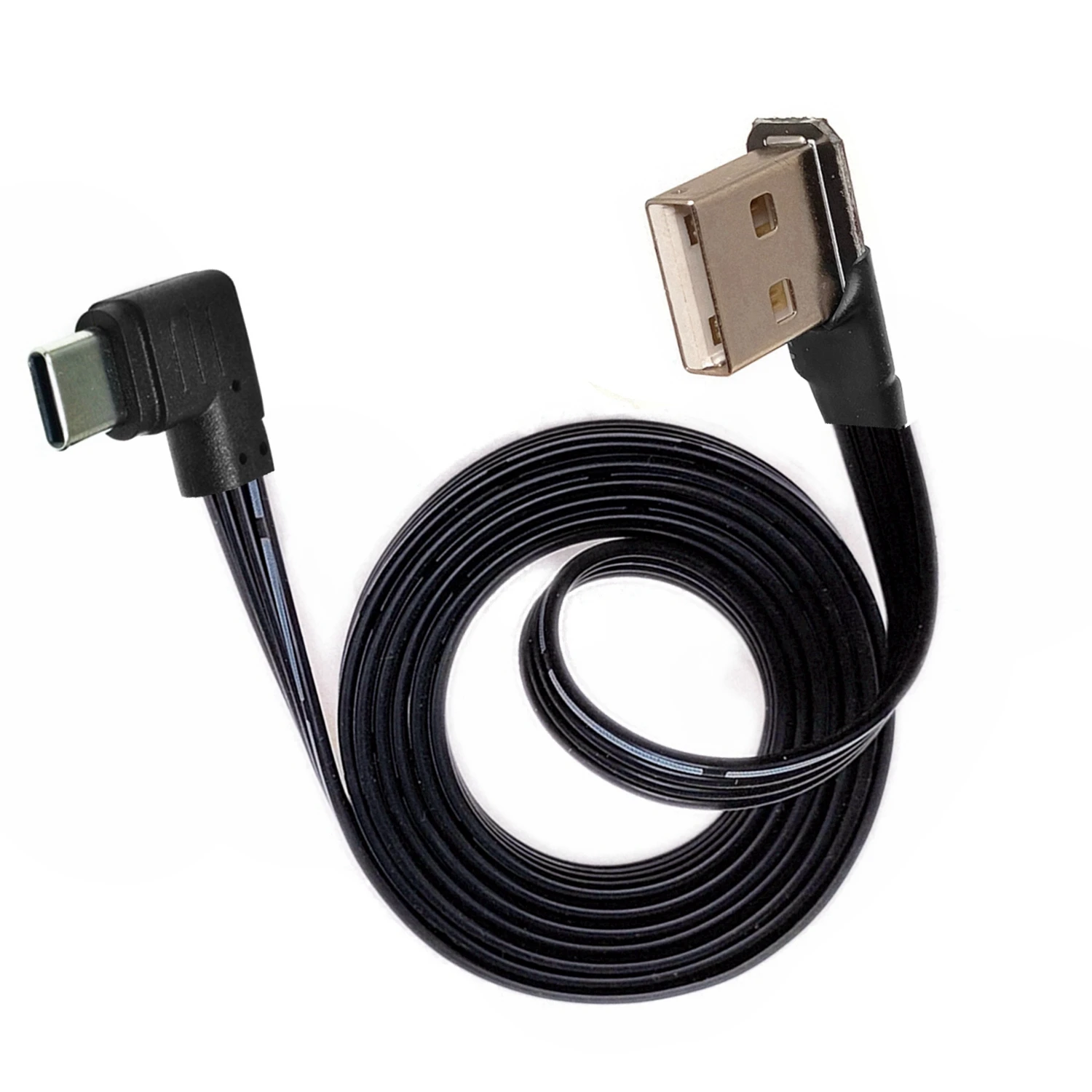 Cable USB-C Plano Corto para Proyección de Pantalla en Coche - imagen 2
