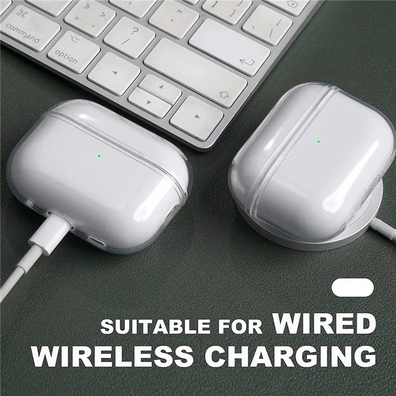 Funda transparente de TPU suave para auriculares con correa de cordón para Airpods Pro 2 2022 2a generación Air Pods 3 2 1 3.a generación accesorios de cubierta - imagen 5