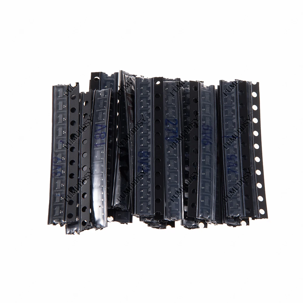 Diodo Zener de 200 piezas en SOT23, Kit de muestras de paquete Diygba, 20 tipos x 10 piezas - imagen 4