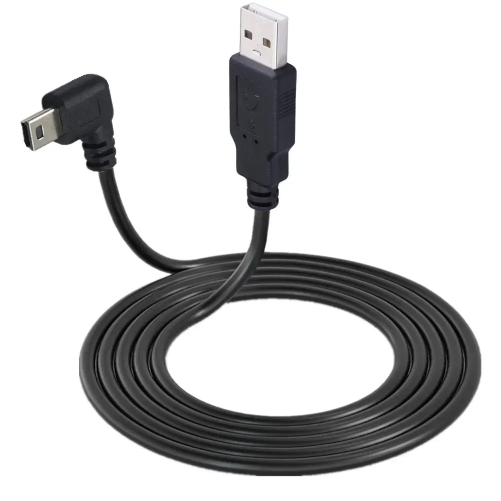 Cable de datos USB A macho A Mini USB B 5 pines macho 90 grados arriba/abajo/Izquierda/ángulo derecho adaptador de sincronización de carga 0,25 M 0,5 M 1,5 M 3M 5M - imagen 5