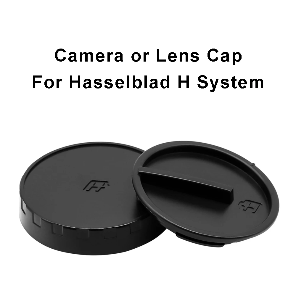 Para sistema de montaje Hasselblad H H1 H2 H3D H4D H5D H6D tapa del cuerpo de la cámara o tapa trasera de lente HC HCD o juego de tapas de plástico negro de repuesto