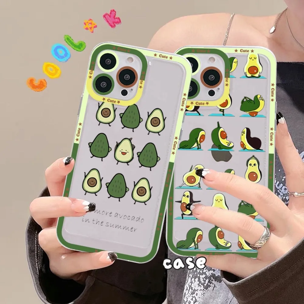 Funda de teléfono con dibujos de aguacate para Redmi 7, 8, 9 A, Redmi Note 5, 7, 8, 9, 10, 11 Pro Max, 4G, 5G - imagen 2