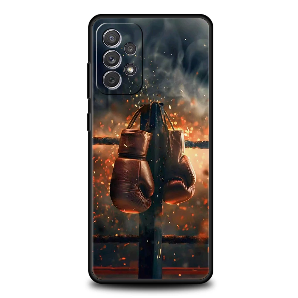Muay Thai guantes de boxeo funda de teléfono para Samsung Galaxy A15 A13 A35 A55 A51 A71 A41 A31 A21S A03S A05 A23 A25 A33 A53 A73 5G - imagen 2