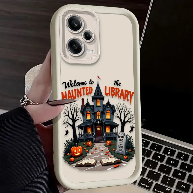 Funda con patrón de tema de Halloween para Xiaomi Redmi Note 13 14 12 11 Pro Plus 5G 14S 12S 11S 10S 10 9 Redmi 14C 13C 12C 12 4G - imagen 4
