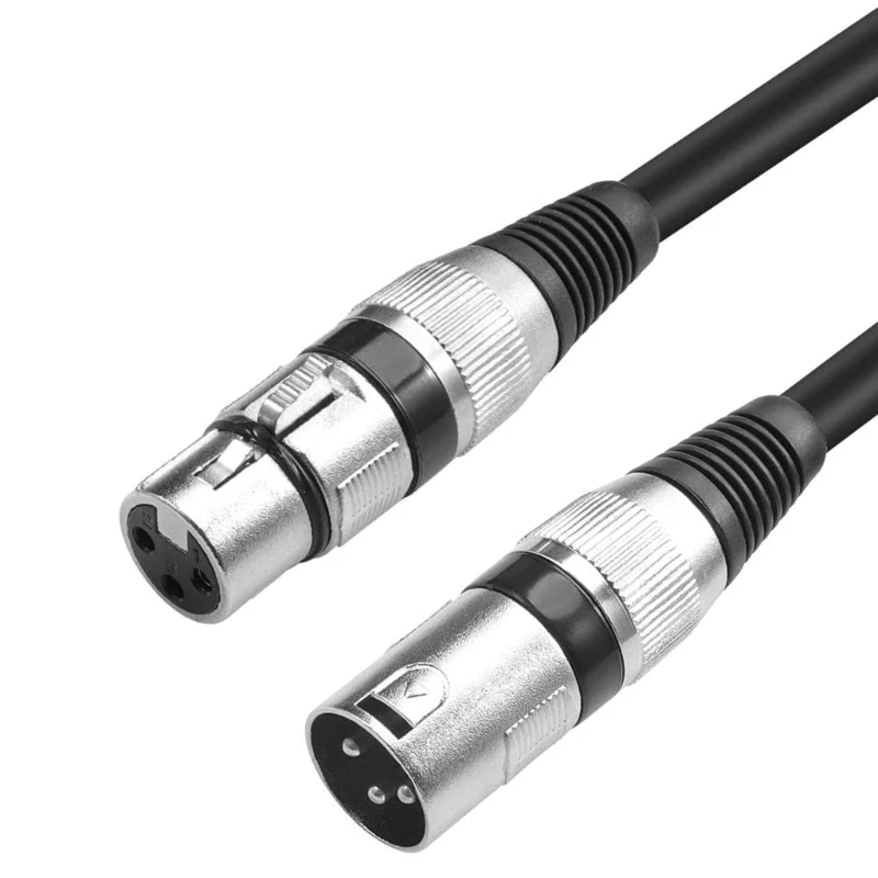 Cable Canon-conector XLR macho a hembra para amplificador de graves, Cable duradero - imagen 2