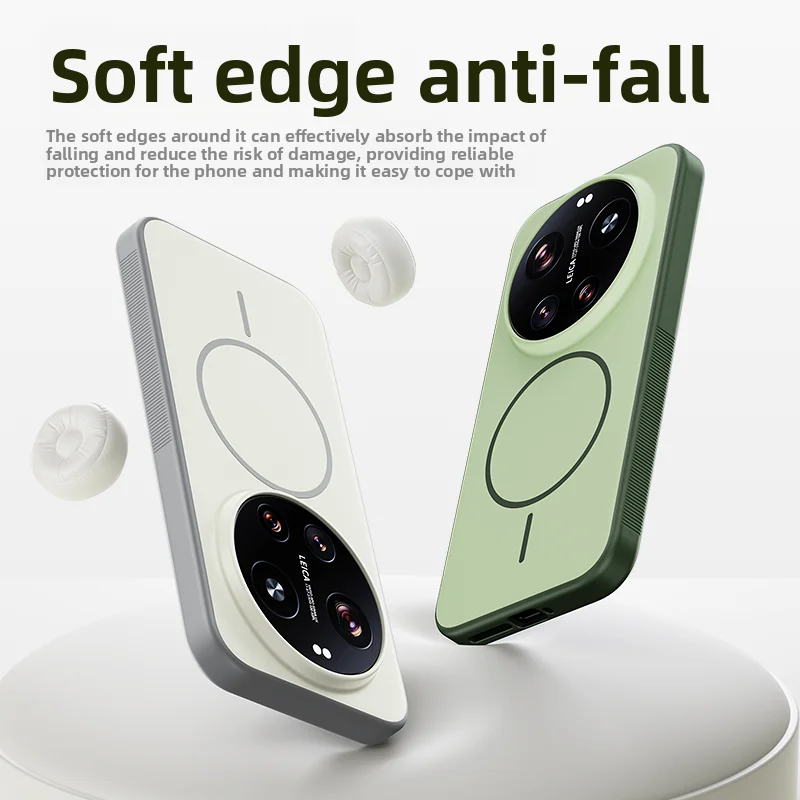 Para Xiaomi Mi 17 Ultra funda dura de silicona piel magnética carga inalámbrica funda protectora trasera para Xiaomi Mi 17 17Ultra hell - imagen 3