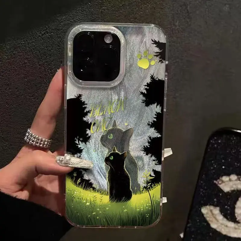 Funda de teléfono IMD con bonito dibujo de flor del bosque para Xiaomi Redmi Note 14 13 12 Pro Plus 5G 12S 11 Redmi 13 12 14C 13C