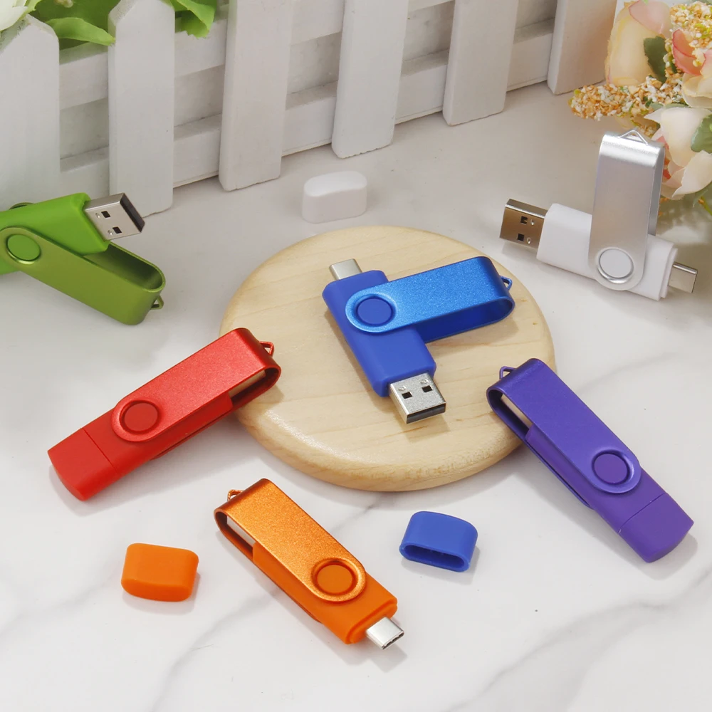 100 Uds TYPE-C unidad Flash USB3.0 128GB regalos de navidad Pen Drive 64GB logotipo personalizado gratis memoria Stick 32G capacidad Real U disco 16G - imagen 3