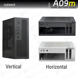 Chasis A09M Mini ITX de 3,8 L para PC HTPC
