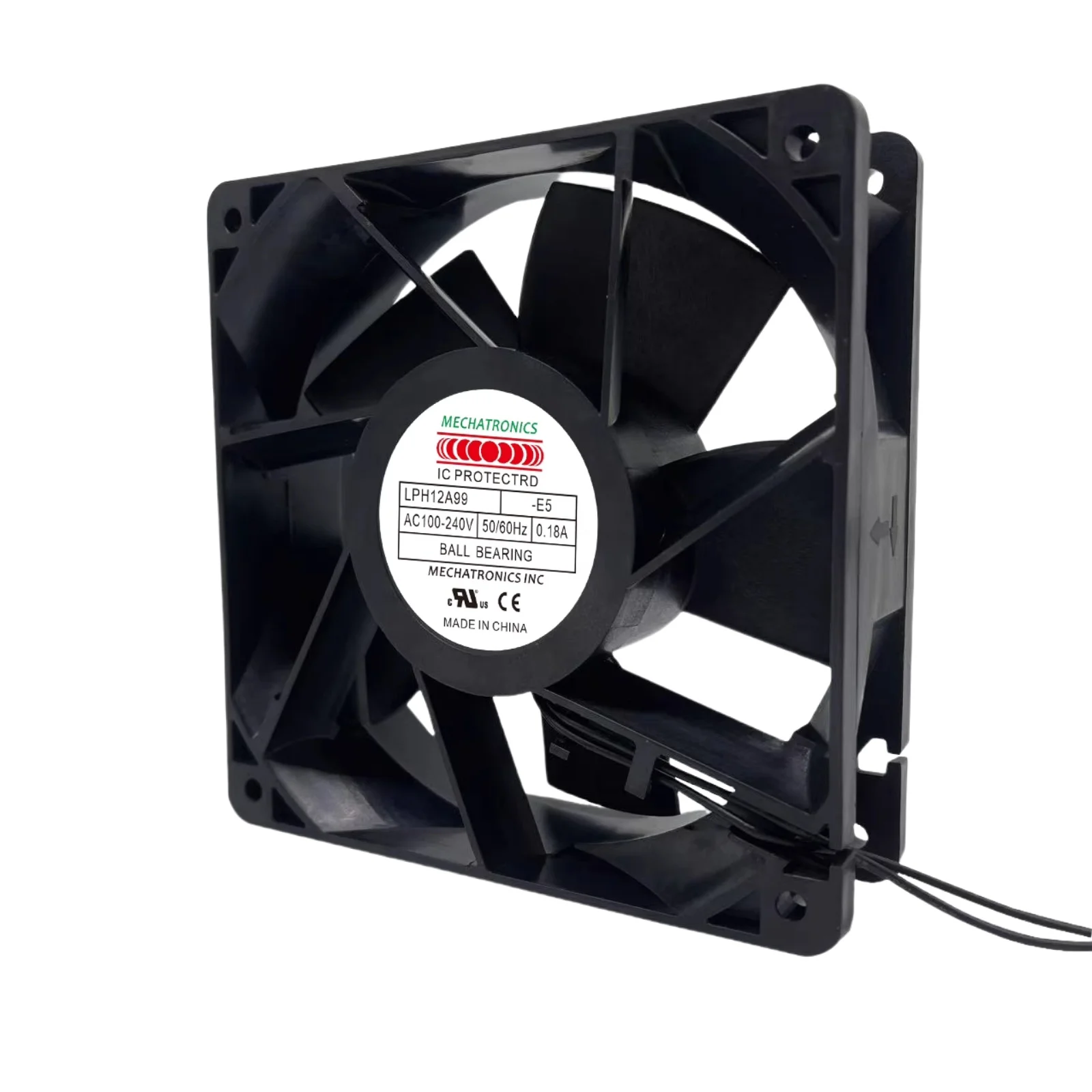 LPH12A99 Ventilador axial EC de 120 mm |   100-240V AC 123.9CFM Soplador 3500RPM Refrigeración de rodamiento de bolas para inversores/soldadores - imagen 4