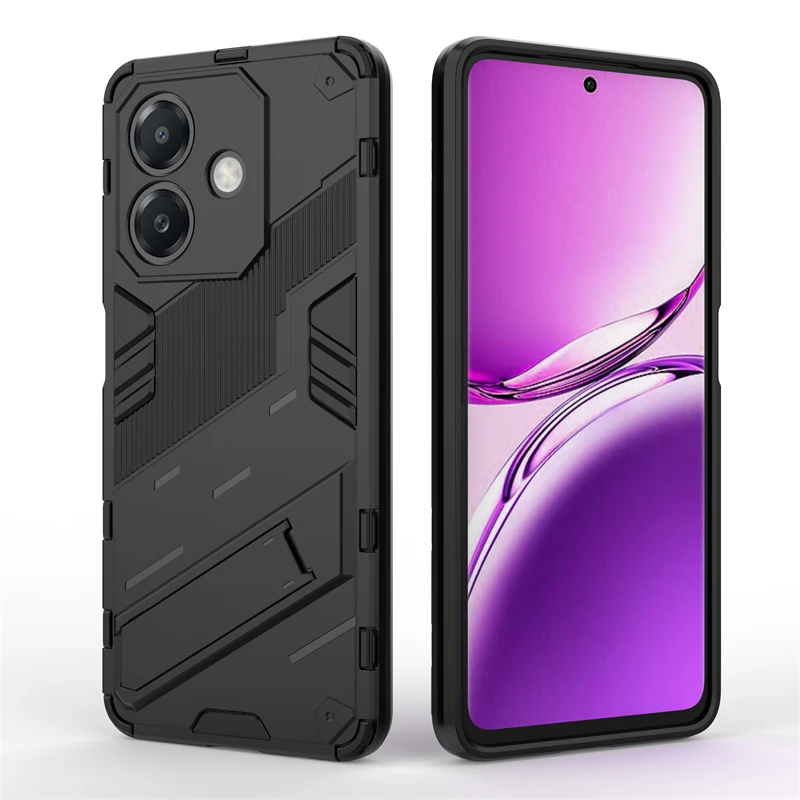 Funda de teléfono con soporte Punk Para Oppo A3x 5G India Celulares Shell parachoques duro a prueba de golpes Para Oppo A3x 5G чехол Funda Para contraportada - imagen 2
