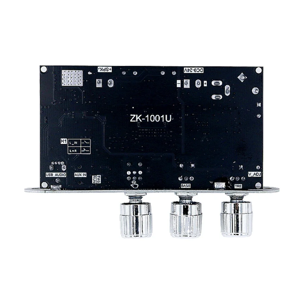 Módulo de placa amplificadora Mono TPA3116D2 ZK-1001U 100W BT 5,3 compatible con aplicación AUX unidad Flash USB tarjeta de sonido USB DC 9-24V