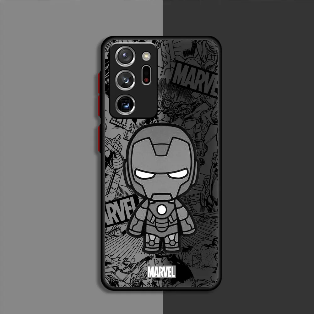 Funda de teléfono mate con estampado de Spiderman de Marvel para Samsung Galaxy S22 S23 Ultra Note 20 Ultra 10 Plus 8 9 S20 FE S21 Note - imagen 2