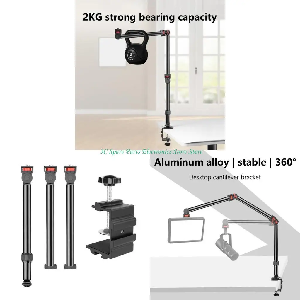 Sz 360 Metal 3 Magics Arm con gran soporte brazo pluma escritorio, ángulo horizontal 360 grados, rangos 0