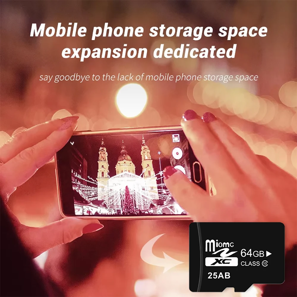 Tarjeta Micro de memoria TF C10, 64GB, 32GB, 16GB, hasta 60MB/s, tarjeta Flash TF A1 para teléfono, tableta, cámara, monitoreo de tacógrafo de coche UAV - imagen 4
