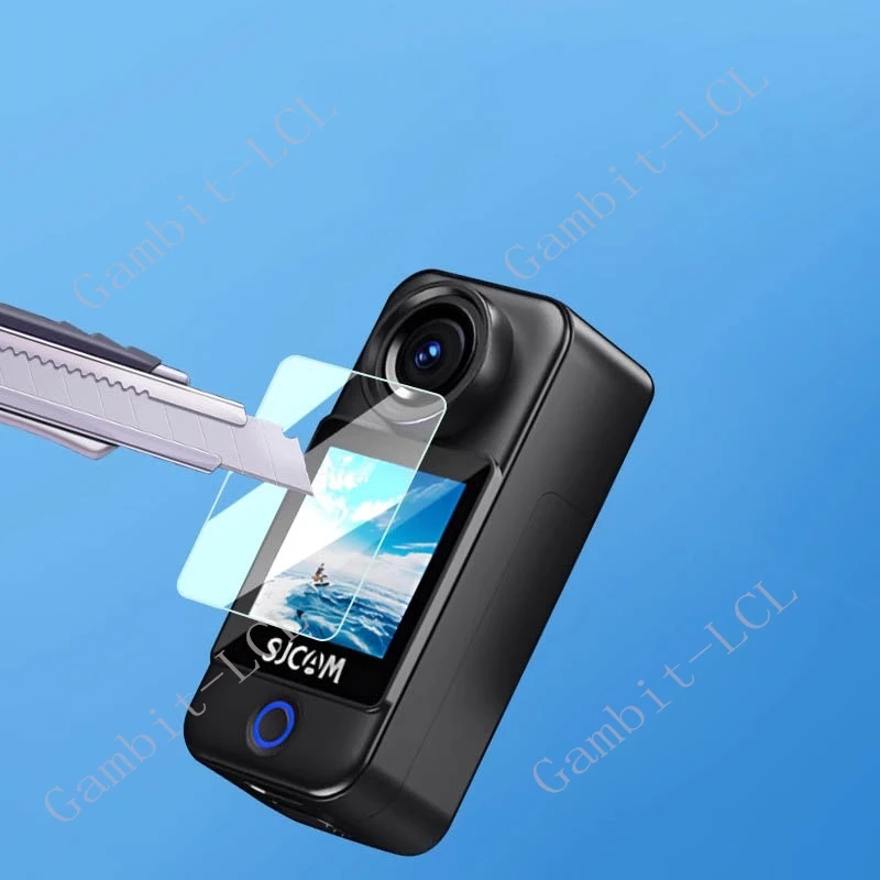 3 uds 9H vidrio templado para SJCAM C300 C200 SJCAMC300 SJCAMC200 película protectora de pantalla de cámara de acción de bolsillo - imagen 3