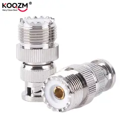 Conector Adaptador Coaxial RF Cable BNC Macho a UHF SO239 PL-259