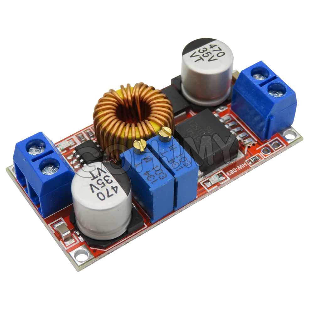 Convertidor de potencia ajustable DC-DC 5A, batería de litio CC CV, placa de cargador reductor de CC XL4015E1, controlador LED de 5-32V a 0,8-30V